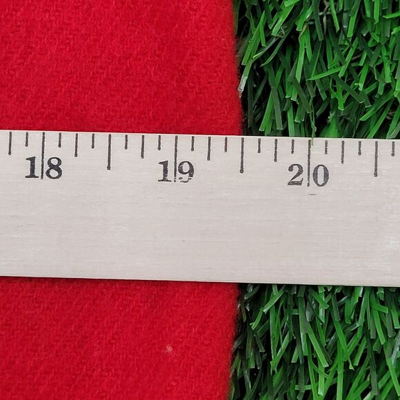 Vintage Woolrich Button Shirt S/M 19x29 Solid Red USA Heavyweight Wool 70s - Picture 7 of 12